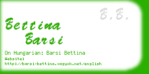 bettina barsi business card